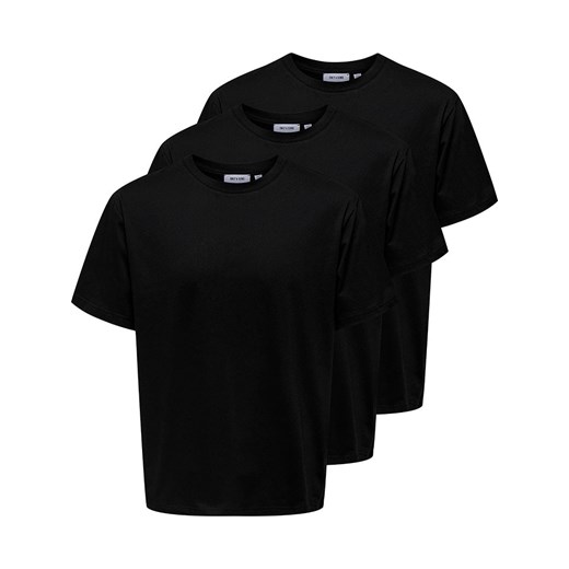 ONLY &amp; SONS Koszulki (3 szt.) w kolorze czarnym ze sklepu Limango Polska w kategorii T-shirty męskie - zdjęcie 184041763