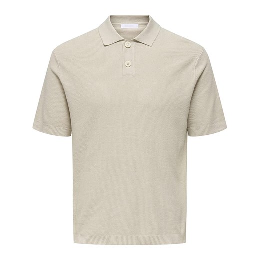 ONLY &amp; SONS Koszulka polo &quot;Tony&quot; w kolorze beżowym ze sklepu Limango Polska w kategorii T-shirty męskie - zdjęcie 184041884
