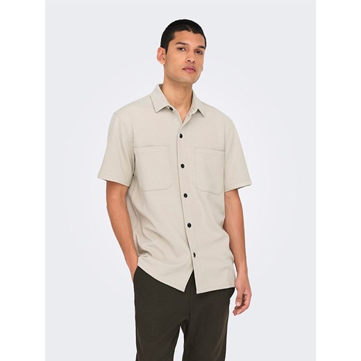 ONLY &amp; SONS Koszula &quot;Kodyl&quot; w kolorze beżowym ze sklepu Limango Polska w kategorii Koszule męskie - zdjęcie 184042063