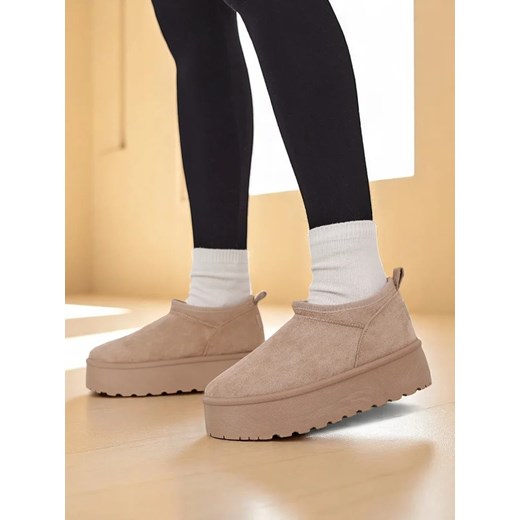 Royalfashion Krótkie buty a'la śniegowce damskie Ozozi ze sklepu royalfashion.pl w kategorii Śniegowce damskie - zdjęcie 184042621