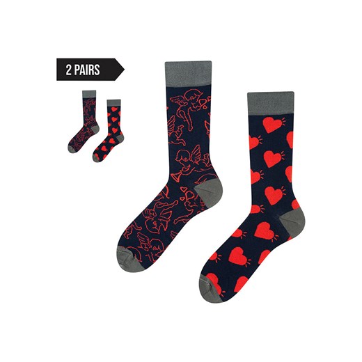 TODO SOCKS Skarpety (2 pary) w kolorze czarno-czerwonym ze sklepu Limango Polska w kategorii Skarpetki męskie - zdjęcie 184042894