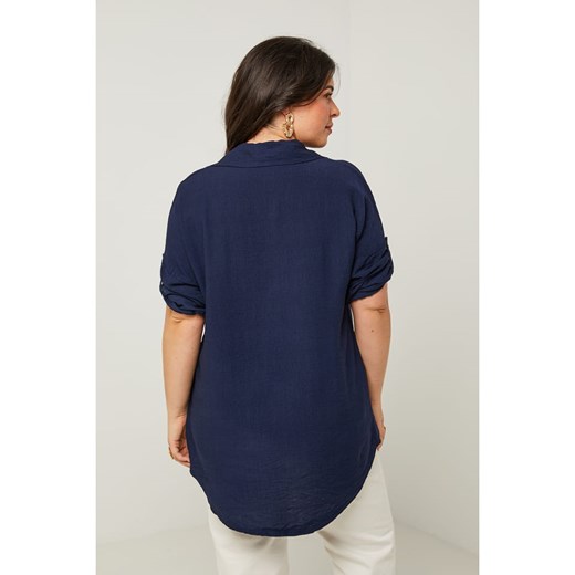Bluzka damska Curvy Lady z krótkimi rękawami 