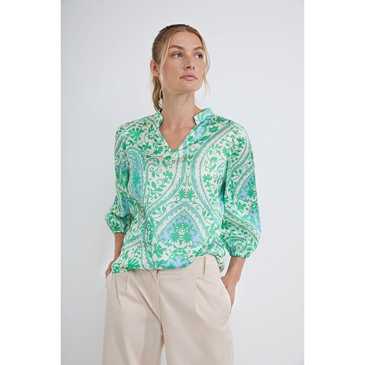 Josephine &amp; Co Bluzka &quot;Denver&quot; w kolorze zielono-błękitno-kremowym ze sklepu Limango Polska w kategorii Bluzki damskie - zdjęcie 184043433