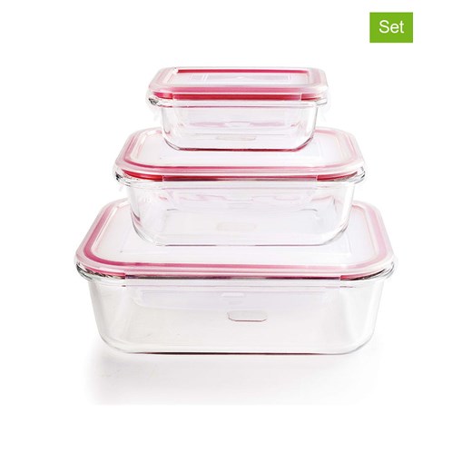 Ibili Pojemniki (3 szt.) w kolorze czerwonym ze sklepu Limango Polska w kategorii Pojemniki kuchenne - zdjęcie 184043474