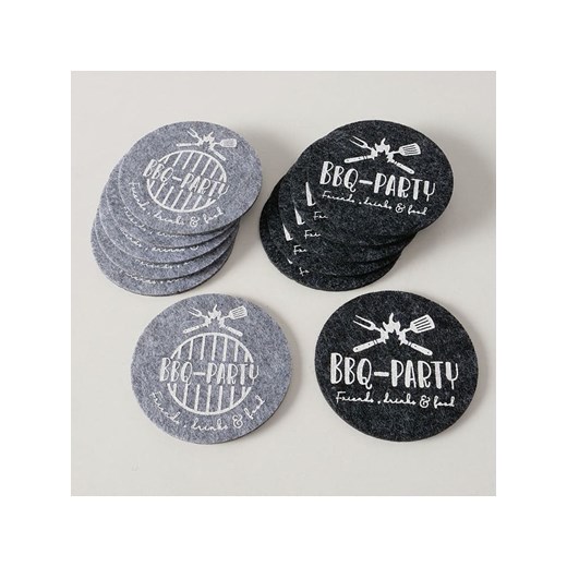 Boltze Podkładki (12 szt.) &quot;BBQ&quot; w kolorze antracytowo-szarym - 2 x 6 Boltze onesize wyprzedaż Limango Polska