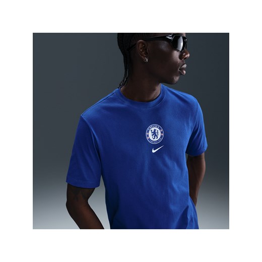 Męski T-shirt piłkarski Nike Chelsea F.C. - Niebieski ze sklepu Nike poland w kategorii T-shirty męskie - zdjęcie 184044172