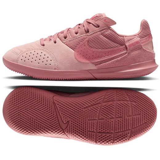Buty piłkarskie Nike Streetgato Ic  DH7723-602 czerwone ze sklepu ButyModne.pl w kategorii Buty sportowe dziecięce - zdjęcie 184044454