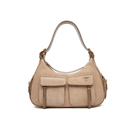 Torebka PINKO Cargo Bag Classic PE 25 PLTT 102794 A29N Beżowy ze sklepu eobuwie.pl w kategorii Torebki damskie - zdjęcie 184044623