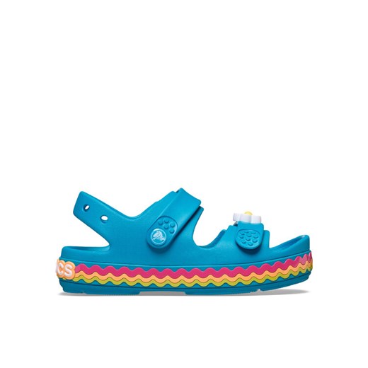 Sandały Crocs Kids’ Crocband Cruiser Ricrac Sandal 211028 Niebieski ze sklepu eobuwie.pl w kategorii Sandały dziecięce - zdjęcie 184044624
