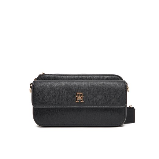 Torebka Tommy Hilfiger DISTINCT CAMERA BAG AW0AW17455 Czarny ze sklepu eobuwie.pl w kategorii Listonoszki - zdjęcie 184044651