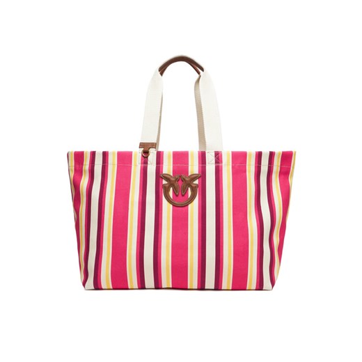 Torebka PINKO Shopping Bag Extra PE 25 PLTT 104754 A2G5 Różowy ze sklepu eobuwie.pl w kategorii Torby Shopper bag - zdjęcie 184044690