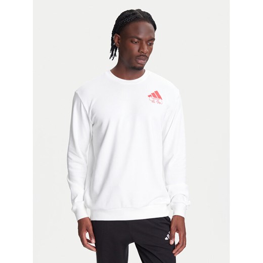 adidas Bluza Food Noodle Graphic JW4347 Biały Regular Fit ze sklepu MODIVO w kategorii Bluzy męskie - zdjęcie 184045533