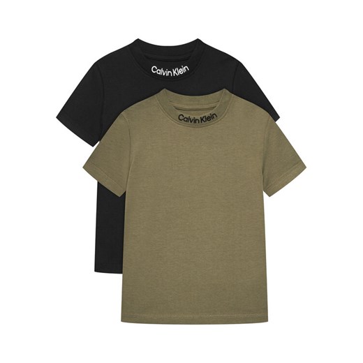 Calvin Klein Jeans Komplet 2 t-shirtów Embro Logo IB0IB02529 M Kolorowy Regular Fit ze sklepu MODIVO w kategorii T-shirty chłopięce - zdjęcie 184045552