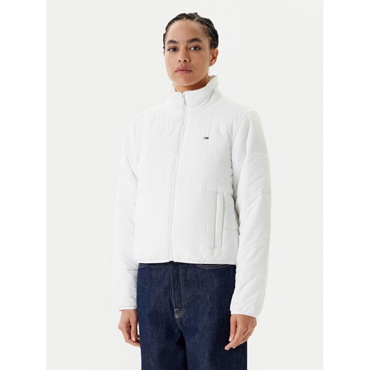 Tommy Jeans Kurtka przejściowa DW0DW20958 Biały Regular Fit ze sklepu MODIVO w kategorii Kurtki damskie - zdjęcie 184045554