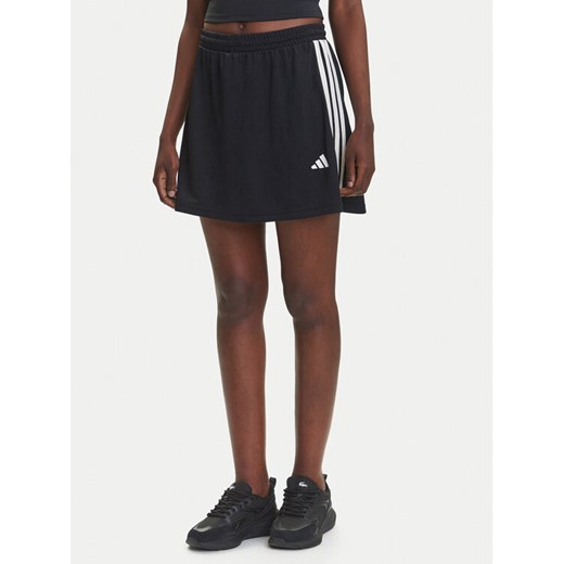 adidas Spódnica mini Stadium 3-Stripes Tennis Inspired Jacquard JL7171 Czarny Regular Fit ze sklepu MODIVO w kategorii Spódnice - zdjęcie 184045592
