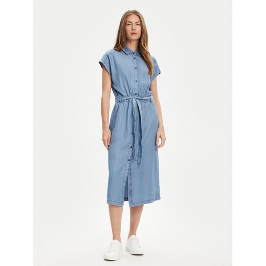 United Colors Of Benetton Sukienka koszulowa 4KHNDV0BI Niebieski Regular Fit ze sklepu MODIVO w kategorii Sukienki - zdjęcie 184045594