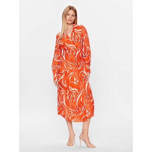 Selected Femme Sukienka codzienna 16089030 Pomarańczowy Regular Fit ze sklepu MODIVO w kategorii Sukienki - zdjęcie 184045610