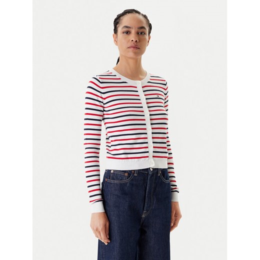 Tommy Jeans Kardigan Essential DW0DW20976 Kolorowy Regular Fit ze sklepu MODIVO w kategorii Swetry damskie - zdjęcie 184045634