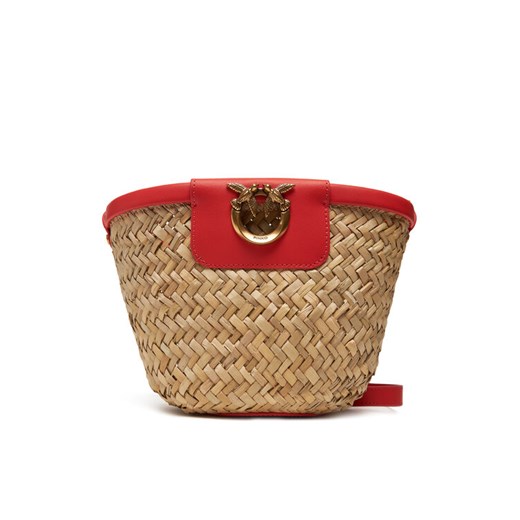 PINKO Torebka Love Summer Bucket PE 25 PLTT 103325 A1RL Beżowy ze sklepu MODIVO w kategorii Listonoszki - zdjęcie 184045671