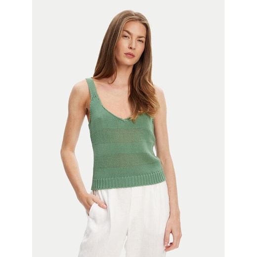 United Colors Of Benetton Top 1898DH018 Zielony Relaxed Fit ze sklepu MODIVO w kategorii Bluzki damskie - zdjęcie 184045742