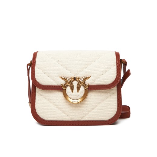 PINKO Torebka Love Box Bag Fl Mini PE 25 PLTT 104297 A2C7 Beżowy ze sklepu MODIVO w kategorii Listonoszki - zdjęcie 184045761