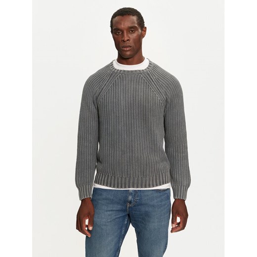 Brave Soul Sweter MK-248SKEPTA Szary Regular Fit ze sklepu MODIVO w kategorii Swetry męskie - zdjęcie 184045813