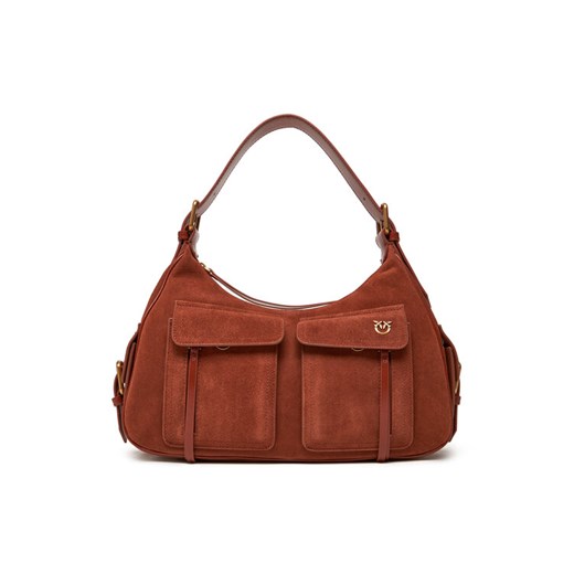 PINKO Torebka Cargo Bag Maxi PE 25 PLTT 104507 A29N Brązowy ze sklepu MODIVO w kategorii Torebki damskie - zdjęcie 184045823