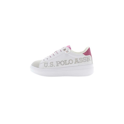 U.S. Polo Assn. Sneakersy w kolorze biało-różowym ze sklepu Limango Polska w kategorii Buty sportowe damskie - zdjęcie 184047641