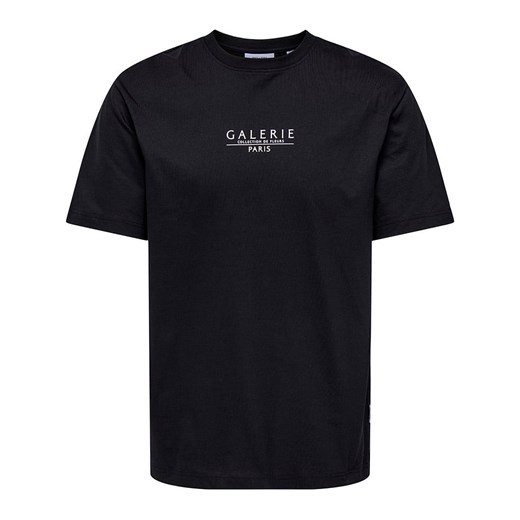 ONLY &amp; SONS Koszulka &quot;Vista&quot; w kolorze czarnym ze sklepu Limango Polska w kategorii T-shirty męskie - zdjęcie 184047753
