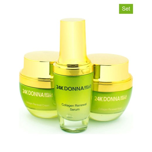 Donna Bella 3-częściowy zestaw &quot;Collagen Radiance Renewal&quot; do pielęgnacji twarzy ze sklepu Limango Polska w kategorii Zestawy kosmetyków do twarzy - zdjęcie 184048173
