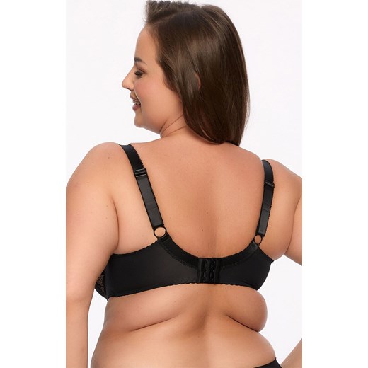 Gaia biustonosz półusztywniany semi-soft czarny Keto 1134 Maxi, Kolor czarny, Rozmiar 105D, Gaia ze sklepu Intymna w kategorii Biustonosze - zdjęcie 184048421