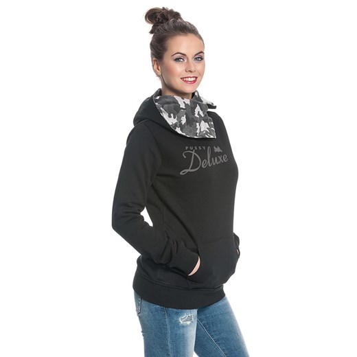 Pussy Deluxe Bluza w kolorze czarnym S promocja Limango Polska