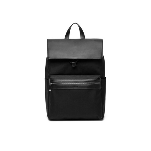 Plecak Calvin Klein Contrast Flap Backpack LV04D3030G Czarny ze sklepu eobuwie.pl w kategorii Plecaki - zdjęcie 184048660