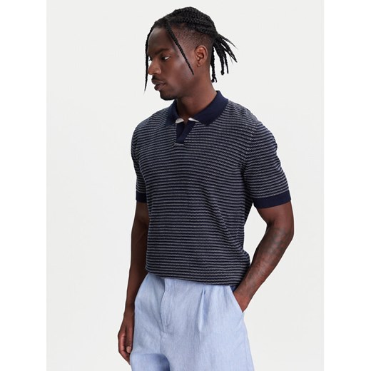 United Colors Of Benetton Polo 1094K301J Granatowy Regular Fit ze sklepu MODIVO w kategorii T-shirty męskie - zdjęcie 184048870