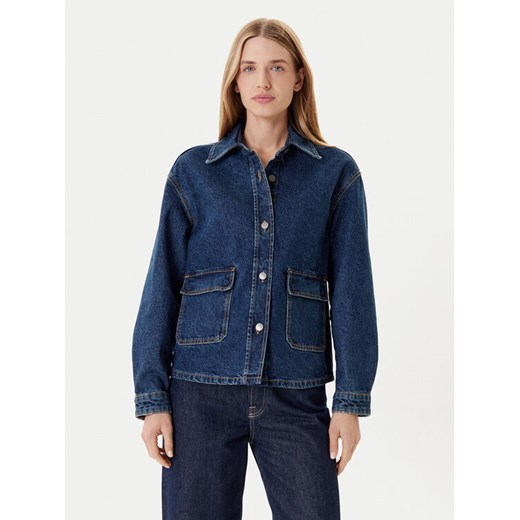 United Colors Of Benetton Kurtka jeansowa 296XDN07R Granatowy Relaxed Fit ze sklepu MODIVO w kategorii Kurtki damskie - zdjęcie 184048930