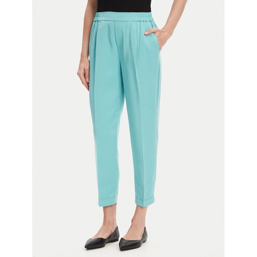 United Colors Of Benetton Spodnie materiałowe 4Y09DF079 Zielony Regular Fit ze sklepu MODIVO w kategorii Spodnie damskie - zdjęcie 184048972