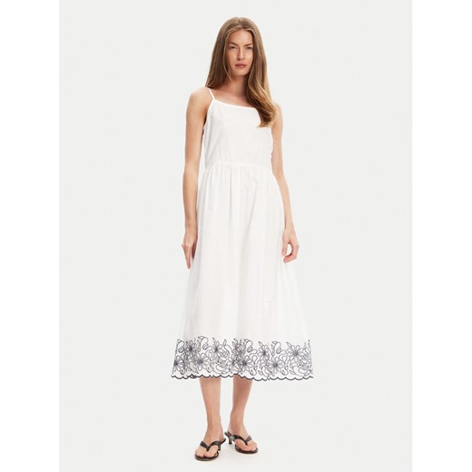 United Colors Of Benetton Sukienka letnia 4KUSDV0B7 Biały Regular Fit ze sklepu MODIVO w kategorii Sukienki - zdjęcie 184048993