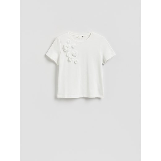 Reserved - T-shirt oversize z aplikacjami - wielobarwny ze sklepu Reserved w kategorii Bluzki damskie - zdjęcie 184050593