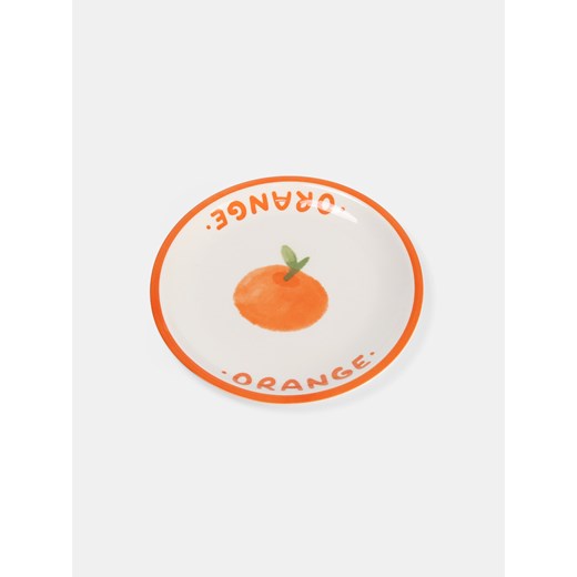 Sinsay - Talerz z owocowym motywem - pomarańczowy Sinsay One Size Sinsay
