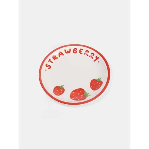 Sinsay - Talerz z owocowym motywem - czerwony Sinsay One Size Sinsay