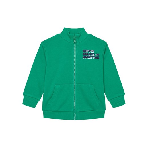 United Colors Of Benetton Bluza 3J70G503M Zielony Regular Fit ze sklepu MODIVO w kategorii Bluzy chłopięce - zdjęcie 184051290