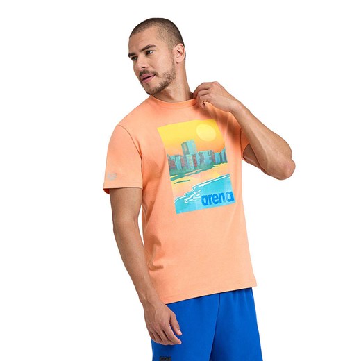 Arena Koszulka w kolorze brzoskwiniowym ze sklepu Limango Polska w kategorii T-shirty męskie - zdjęcie 184052401