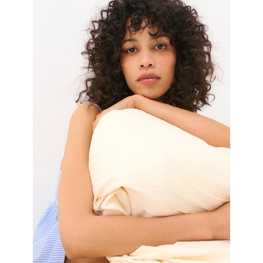 Mohito - Bawełniana koszula nocna w paski - niebieski ze sklepu Mohito w kategorii Piżamy damskie - zdjęcie 184053392