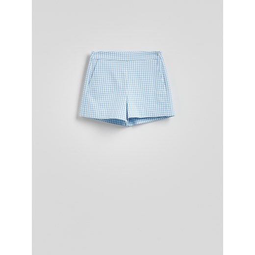 Reserved - Szorty w kratę - jasnoniebieski Reserved XS Reserved