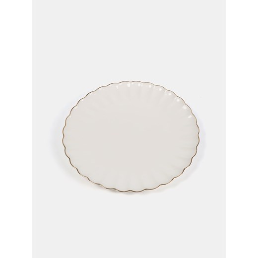 Sinsay - Talerz ze złotą lamówką - złoty Sinsay One Size Sinsay