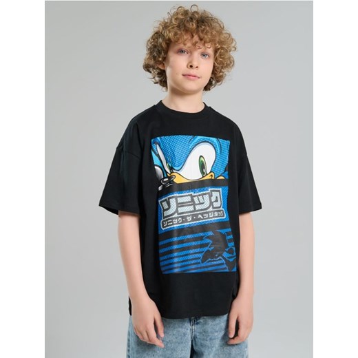 Sinsay - Koszulka Sonic the Hedgehog - czarny ze sklepu Sinsay w kategorii T-shirty chłopięce - zdjęcie 184054450