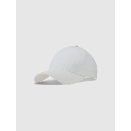 Czapka z daszkiem uniseks 4F 4FWSS25ACABU367 - szara ze sklepu Sportstylestory.com w kategorii Czapki z daszkiem damskie - zdjęcie 184054854