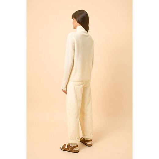 Just Cashmere Kaszmirowy golf "Alyssa" w kolorze kremowym Just Cashmere L okazyjna cena Limango Polska