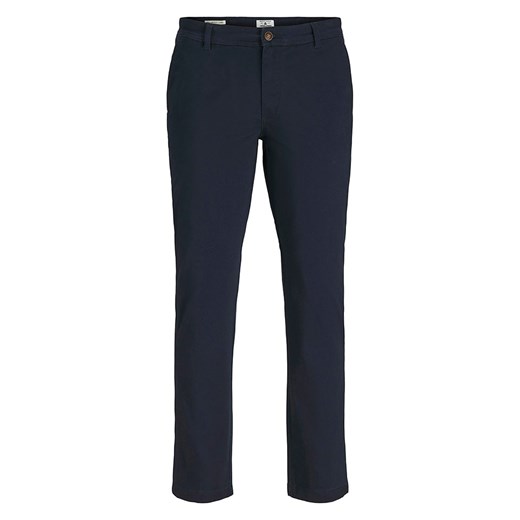 Jack &amp; Jones Spodnie chino w kolorze granatowym ze sklepu Limango Polska w kategorii Spodnie męskie - zdjęcie 184056393