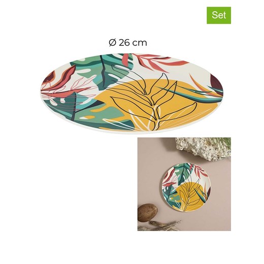 Garden Spirit Talerze obiadowe (6 szt.) &quot;Paradis Exotique&quot; ze wzorem - Ø 26 cm ze sklepu Limango Polska w kategorii Naczynia - zdjęcie 184056553